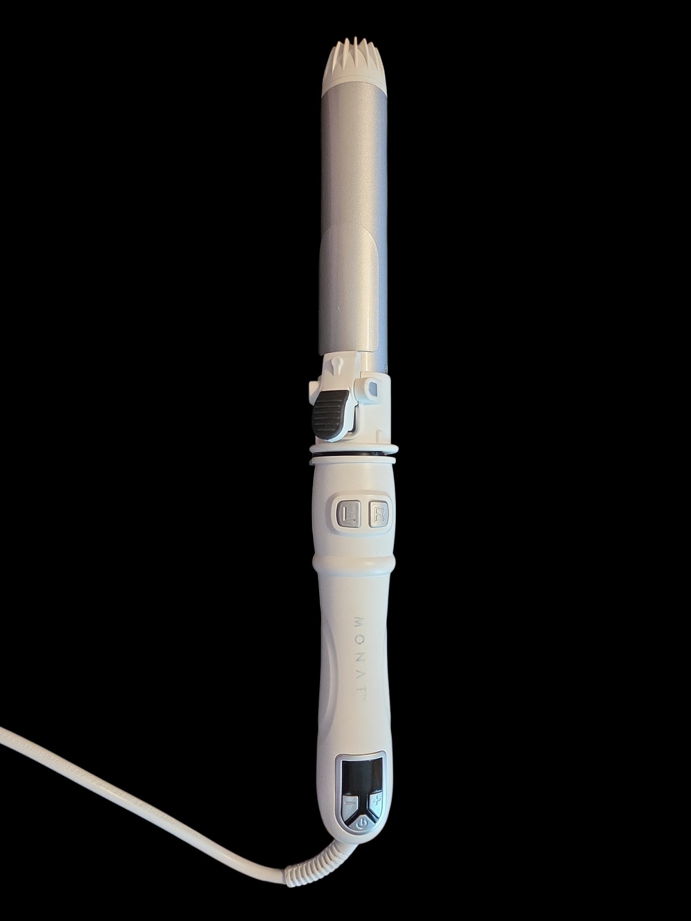 MONAT Rotating Curling Wand 3/4 Inch Barrel In White